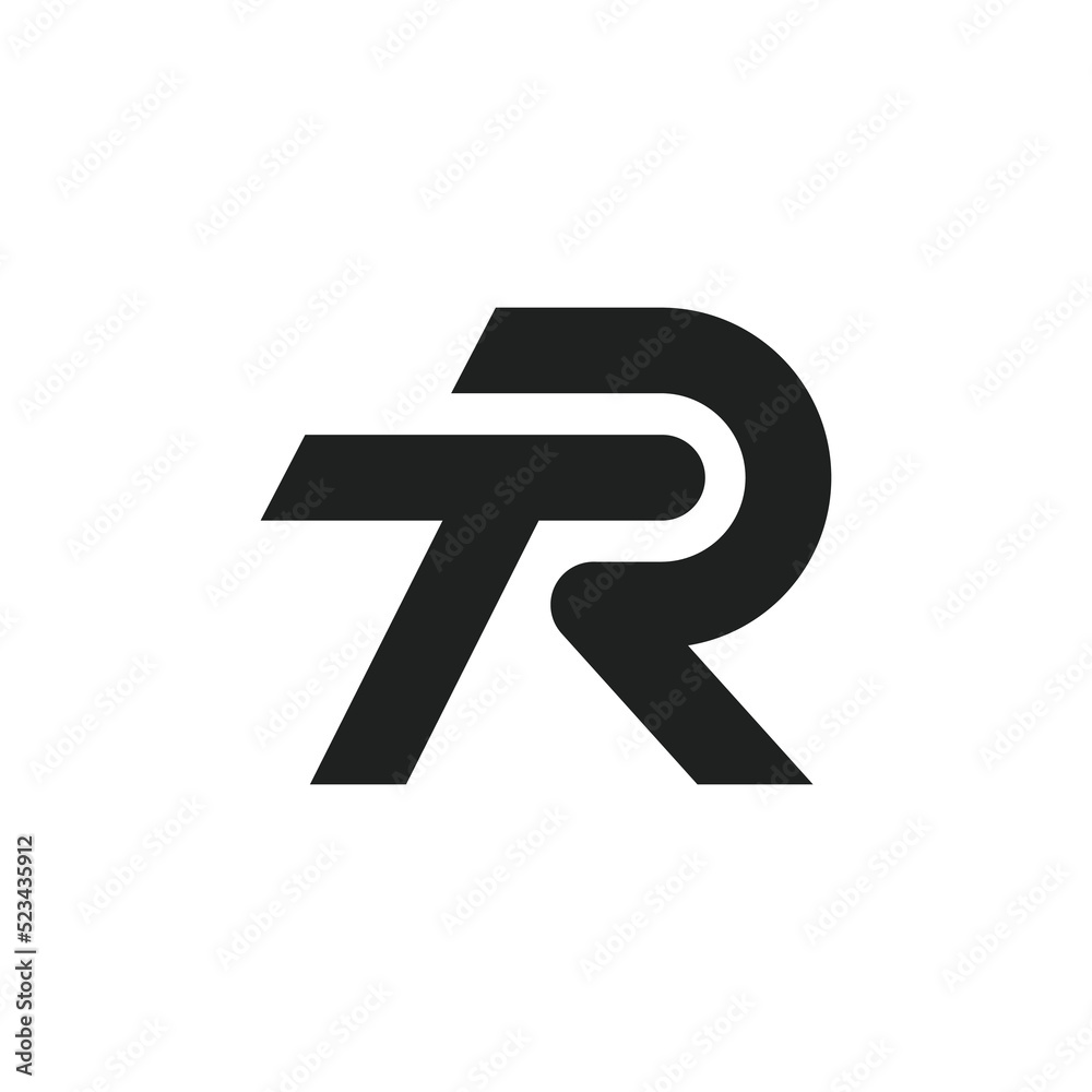 TR monogram logo vector design illustration TR monogram logo vector design illustration