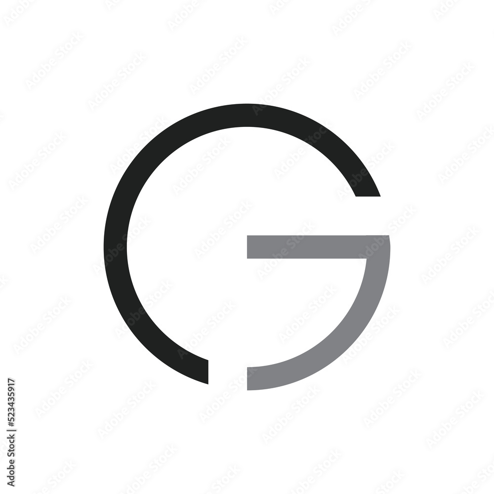 CG monogram logo vector design illustration CG monogram logo vector design illustration