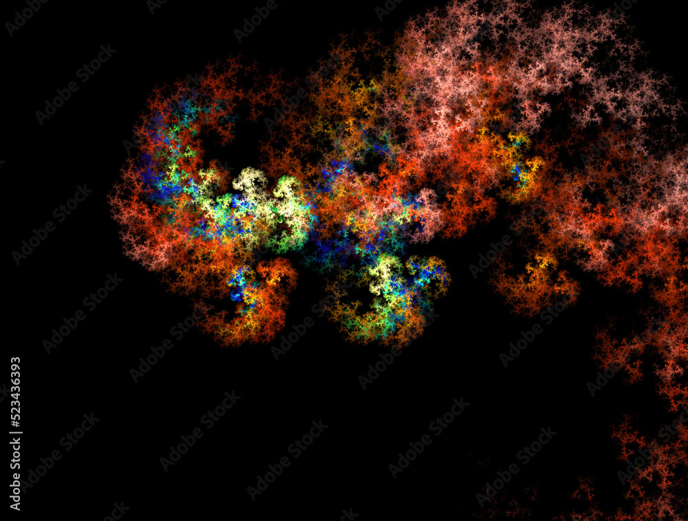 Imaginatory fractal abstract background Image