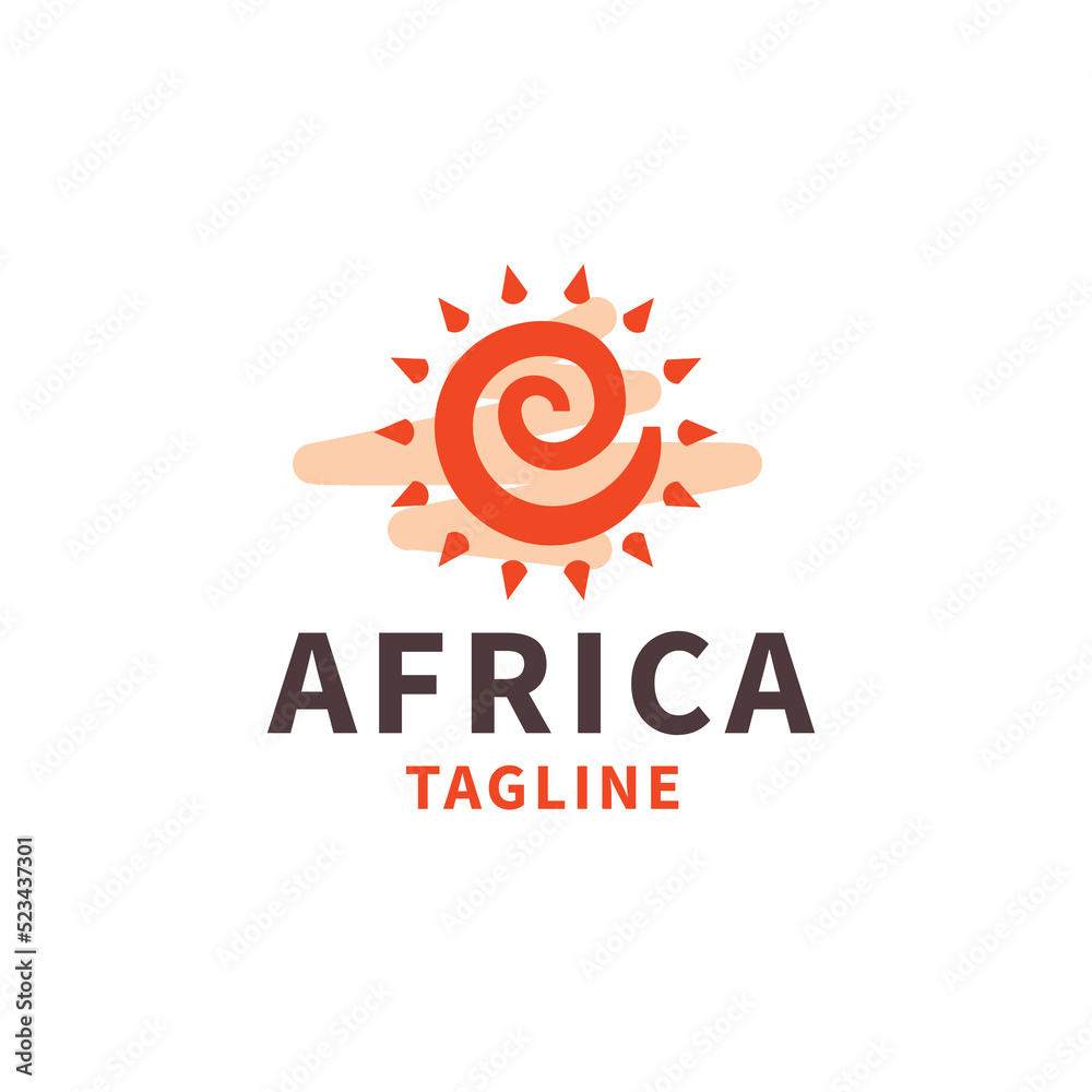 Africa logo icon design vector
