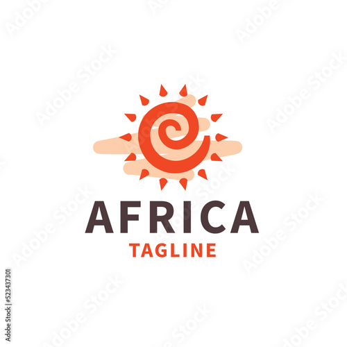 Africa logo icon design vector
