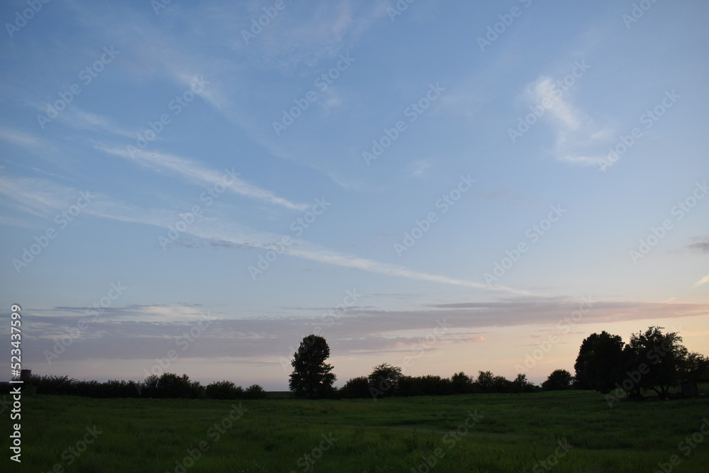 Naklejka premium Clouds in a Blue Sky
