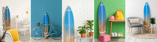 Collage of modern interiors...