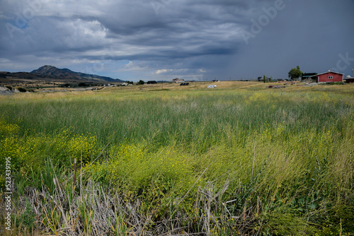 storm clouds  Cache Valley  Utah