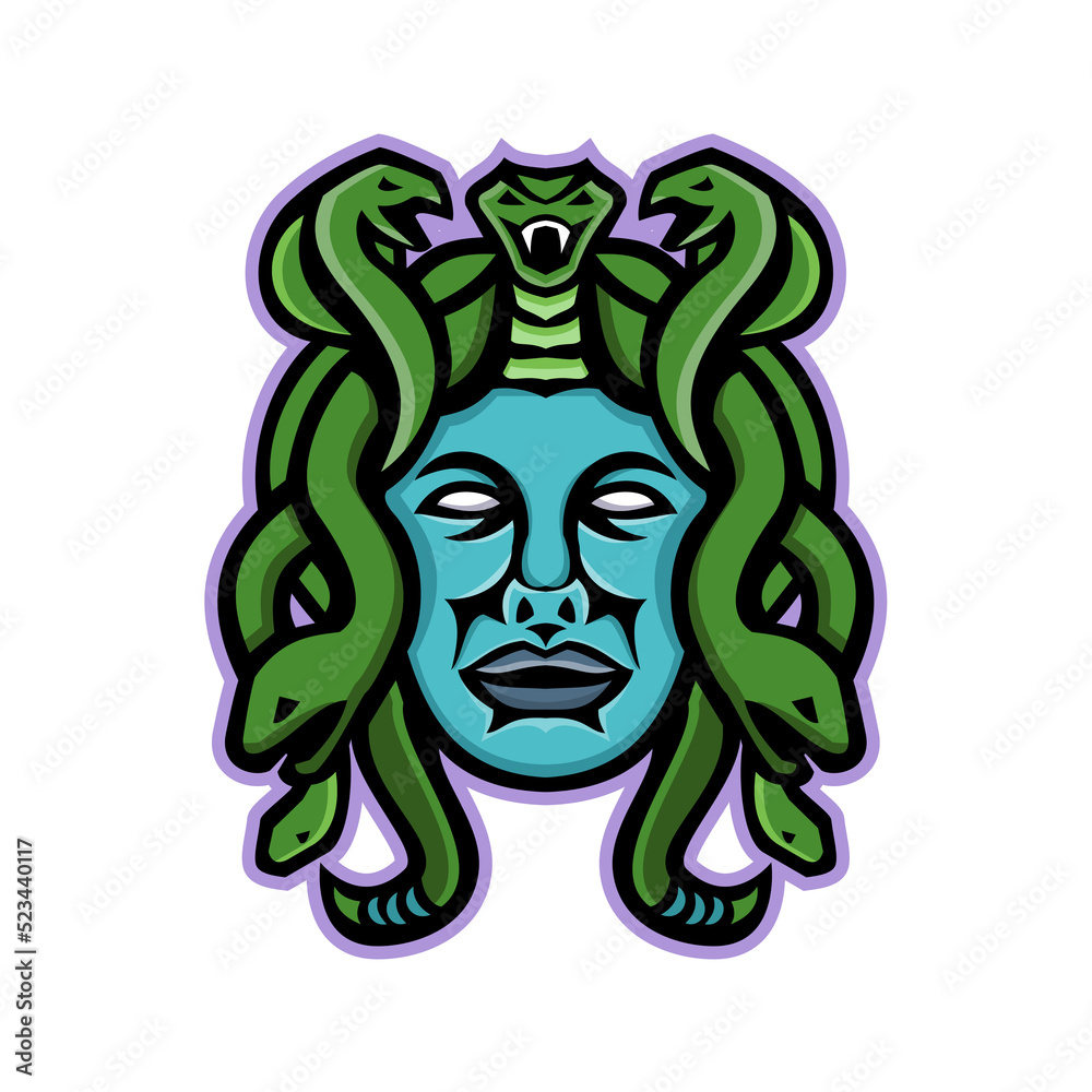Medusa Greek God Mascot
