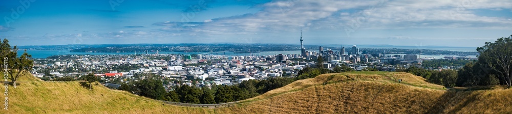 Panorama of Auckland capital of New Zealand