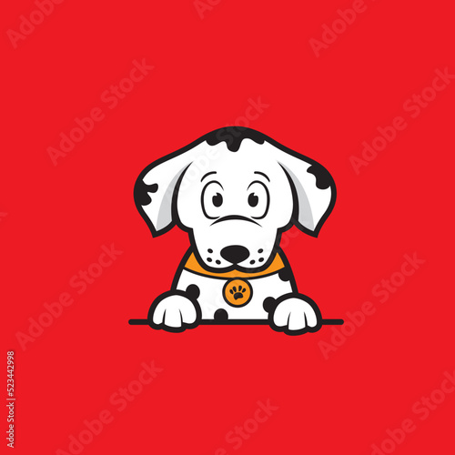 weld dog design vector