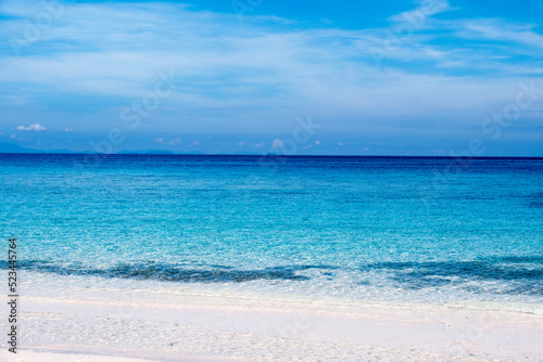 Beautiful blue water at the island © taffpixture