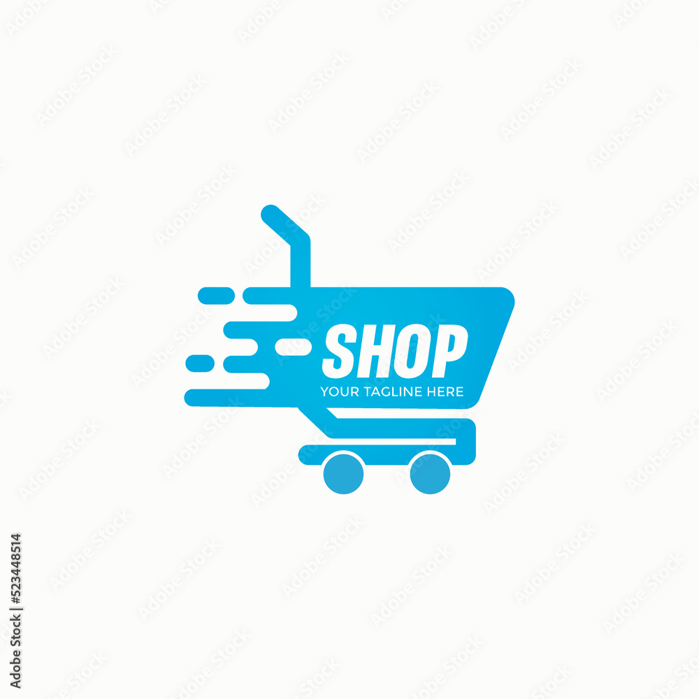 Online Store Logo Design Template. Vector illustration of shopping cart and shop bag combination logo design concept. Perfect for E-commerce, sales, discount or web store elements. Company emblem Online Store Logo Design Template. Vector illustration of shopping cart and shop bag combination logo design concept. Perfect for E-commerce, sales, discount or web store elements. Company emblem