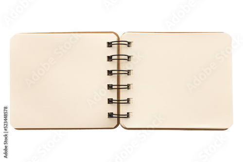 Fotografie blank notebook isolated on a transparent background note paper