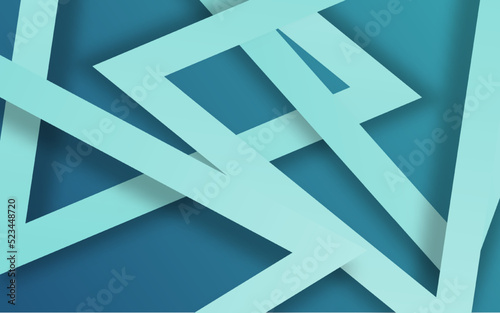 Abstract triangle shape blue color background