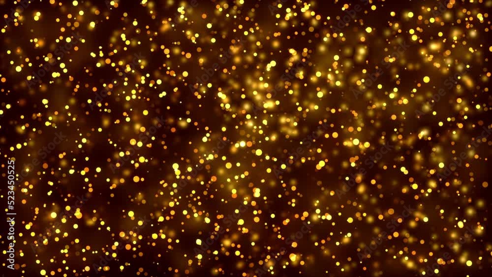 Beautiful loop floating moving neon glowing gold stars particles Seamless loop motion abstract Background. Gold stars particle on black background motion titles cinematic background loop. Beautiful loop floating moving neon glowing gold stars particles Seamless loop motion abstract Background. Gold stars particle on black background motion titles cinematic background loop.