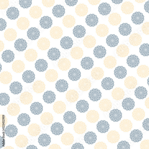 Flourish Seamless Pattern Design Illustration