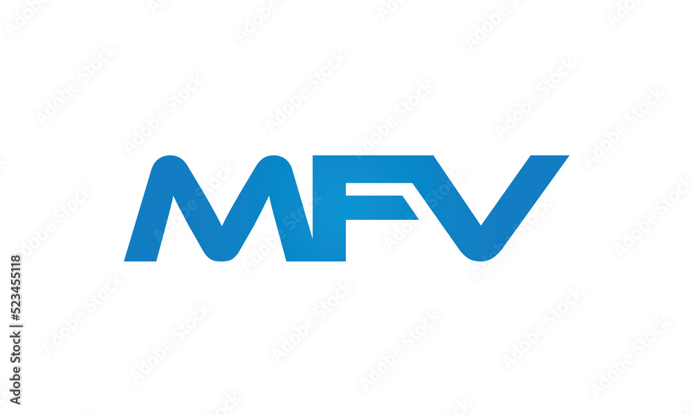 MFV letters linked logo design, Letter to letter connection monogram concepts vector alphabet MFV letters linked logo design, Letter to letter connection monogram concepts vector alphabet