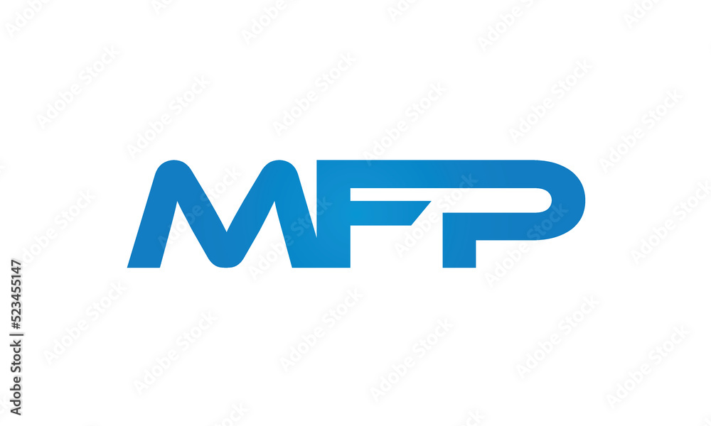 MFP letters linked logo design, Letter to letter connection monogram concepts vector alphabet MFP letters linked logo design, Letter to letter connection monogram concepts vector alphabet