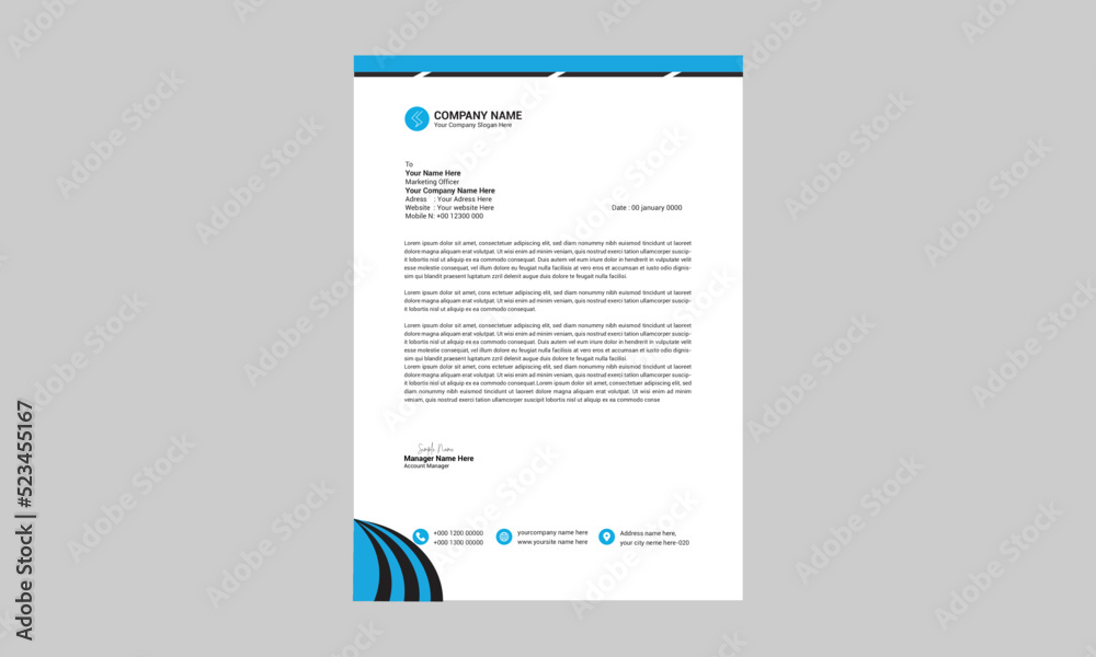 Corporate Letterhead Template