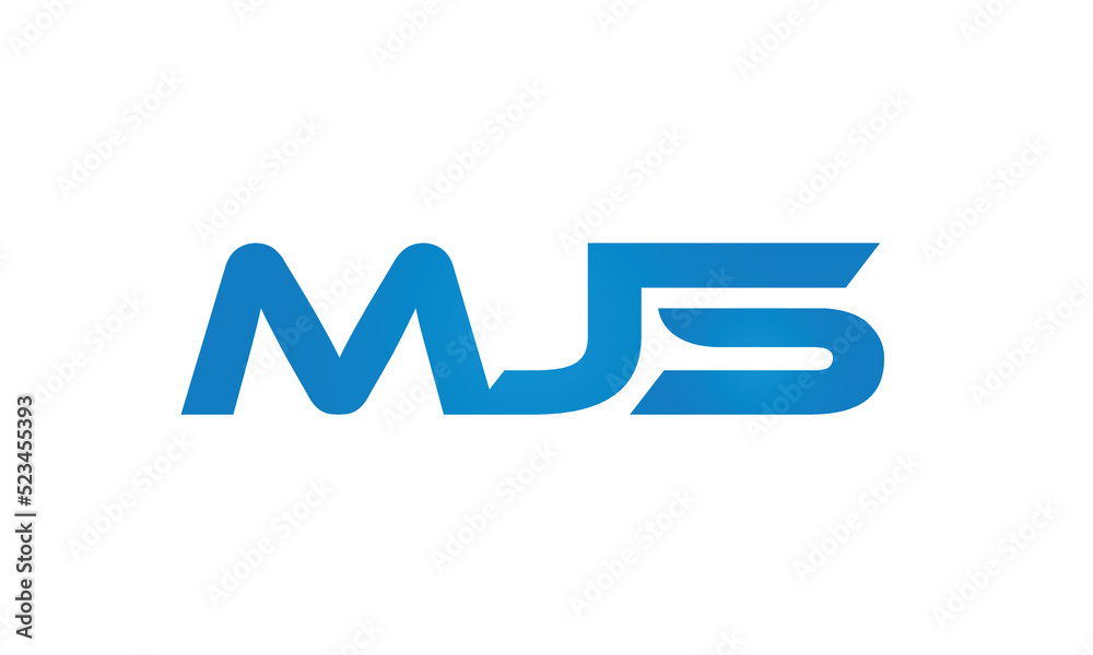 MJS letters linked logo design, Letter to letter connection monogram concepts vector alphabet MJS letters linked logo design, Letter to letter connection monogram concepts vector alphabet