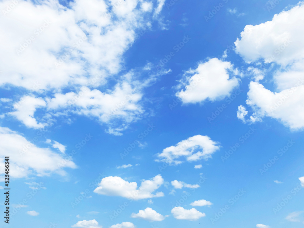 Beautiful clouds during spring time in a Sunny day. Blue sky and white fluffy clouds Beautiful clouds during spring time in a Sunny day. Blue sky and white fluffy clouds