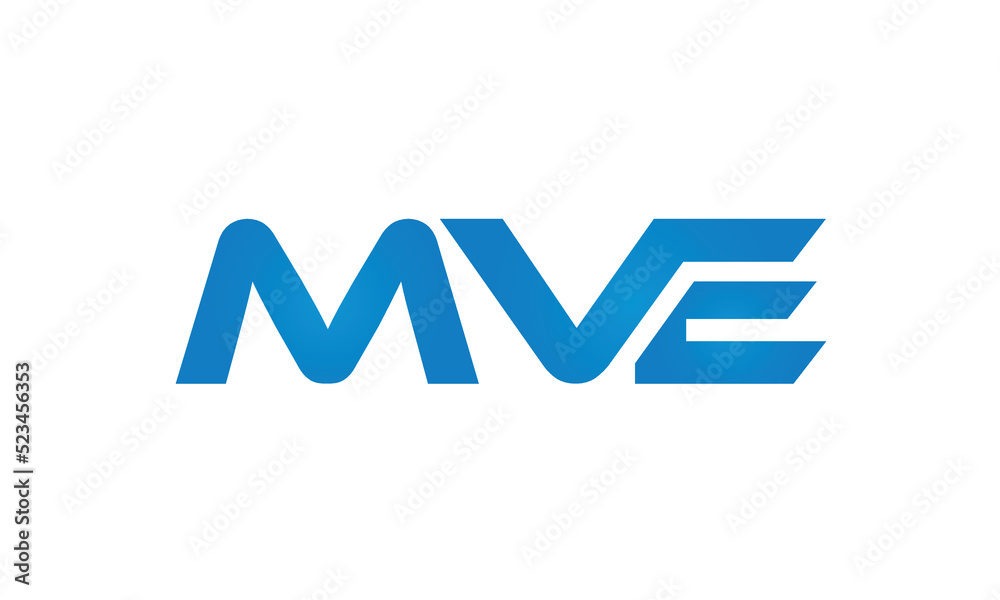 MVE letters linked logo design, Letter to letter connection monogram concepts vector alphabet MVE letters linked logo design, Letter to letter connection monogram concepts vector alphabet