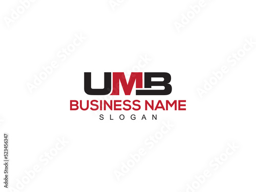 Colorful UMB Logo Icon Design, Three Alphabet umb Logo Letter For Any Type Of Business photo