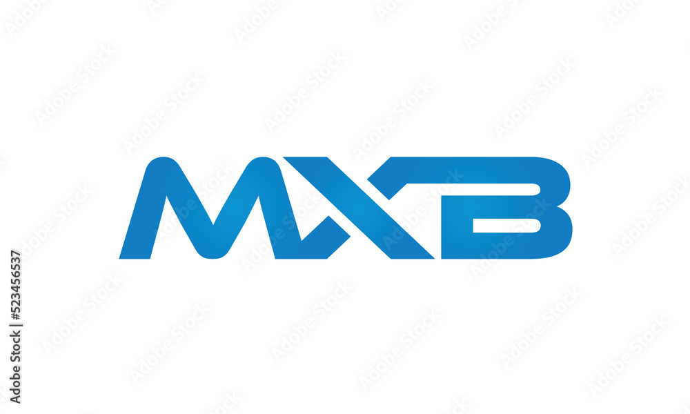 MXB letters linked logo design, Letter to letter connection monogram concepts vector alphabet MXB letters linked logo design, Letter to letter connection monogram concepts vector alphabet