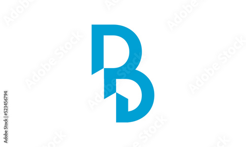 Creative initial letter B with a building logo. suitable for real estate and construction companies