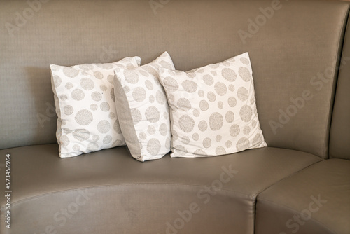 comfortable pillows decoration on sofa