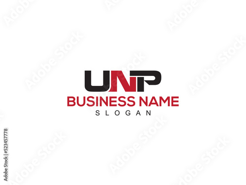 Initial UNP Logo Icon, Colorful unp Logo Letter Vector Image With Three Alphabet Letter Design For Business photo