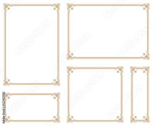 Decorative frame.A frame that gave a change in size to the same design.Good frame for a4 size paper.Certificate frame.