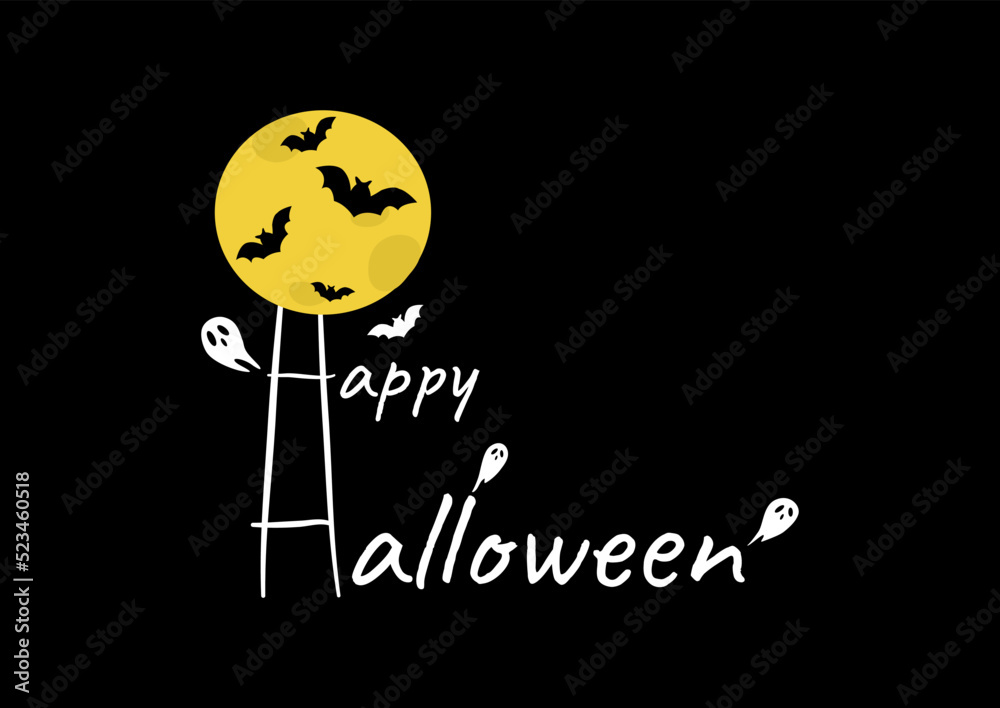 hand drawn Halloween font night theme vector ep01