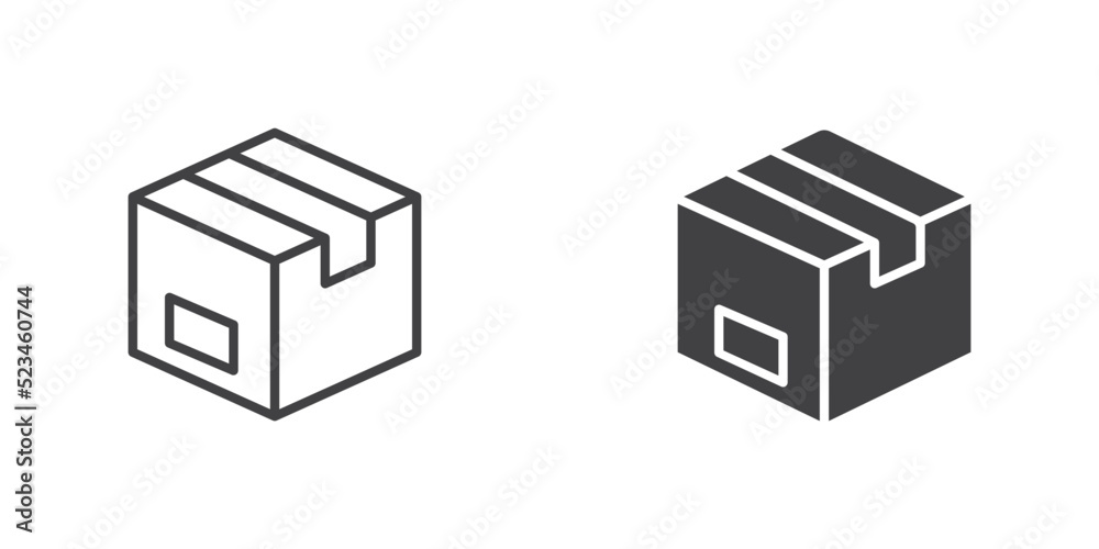 Cardboard box icon Cardboard box icon