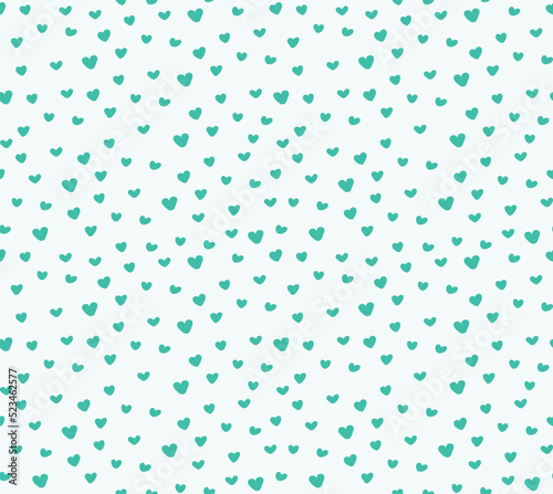 Seamless pattern with cute hearts. Ideal for fabrics, textiles, backgrounds, packaging, covers. Creative background vector. For Valentine, baby and children.