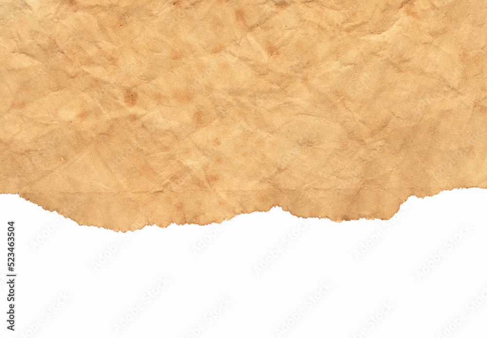 texture of old brown grunge paper isolated on white background texture of old brown grunge paper isolated on white background