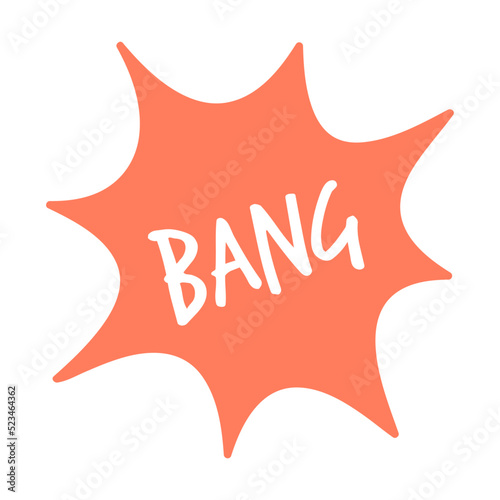 Online Bang chat comment. Cartoon dialogue and speech bubbles with word inside. Can be used for communication, talk on internet, conversation, discussion concept