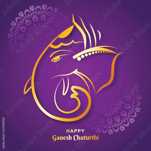 Utsavganesh chaturthi festival card background