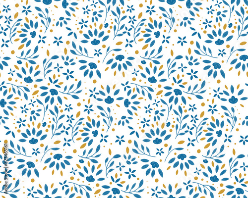 Seamless and impressive cute floral pattern