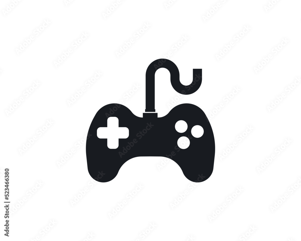 Joystick game concept. isolated on white background. Vector, Illustration, Flat Design, Character.
