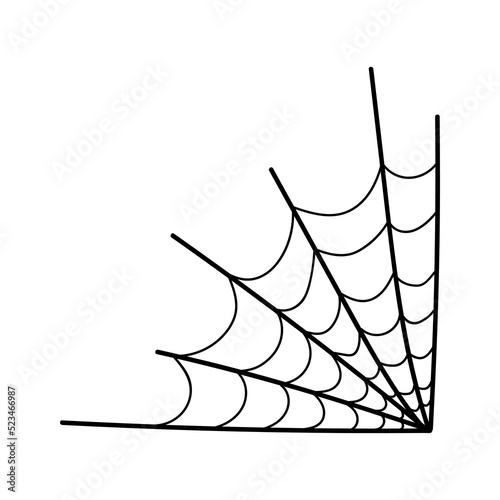 cobweb in doodle style