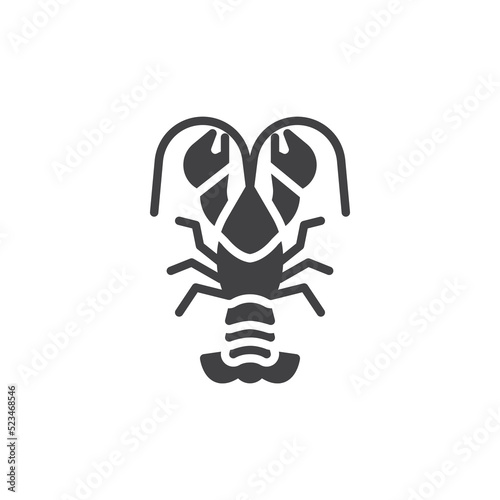 Crayfish vector icon