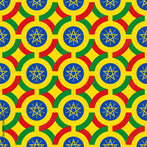 ethiopia pattern design. vector illustration