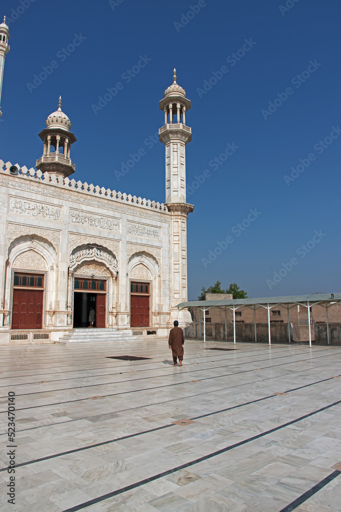 Bahawalpur, Pakistan - 26 Mar 2021: Al-Sadiq Mosque in Bahawalpur, Punjab province, Pakistan