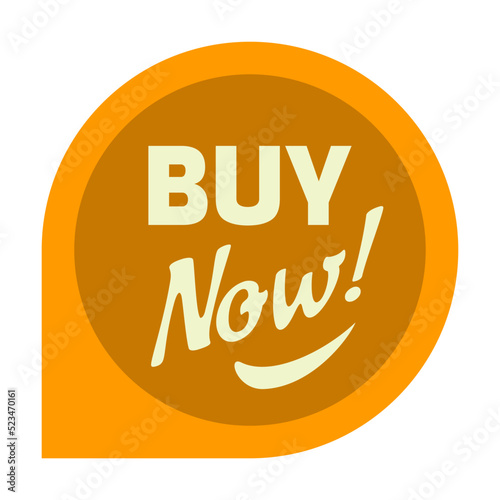 Buy now round sticker. Special offer, buy now, hot deal, limited edition letterings. Flat vector illustrations for labels and badges design, guarantee and premium quality