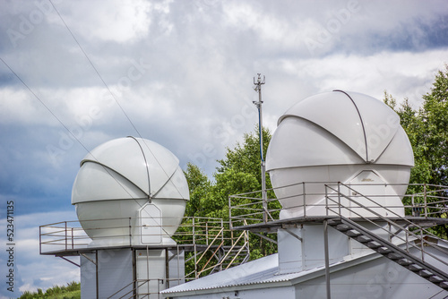 Optical telescope in a special astrophysical observatory.