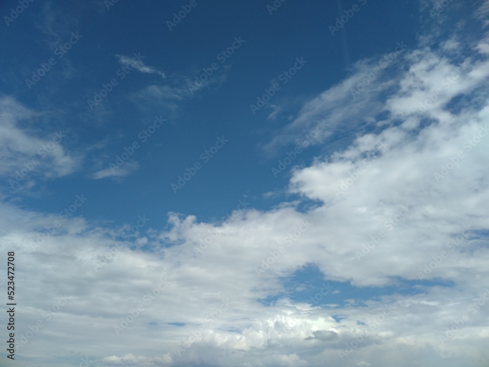 clear sky view with white clouds clear sky view with white clouds