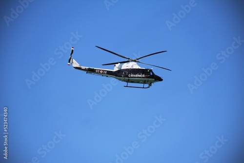 Carabinieri Chopper in the sky. photo