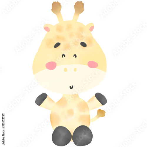 Canvas Print cute giraffe