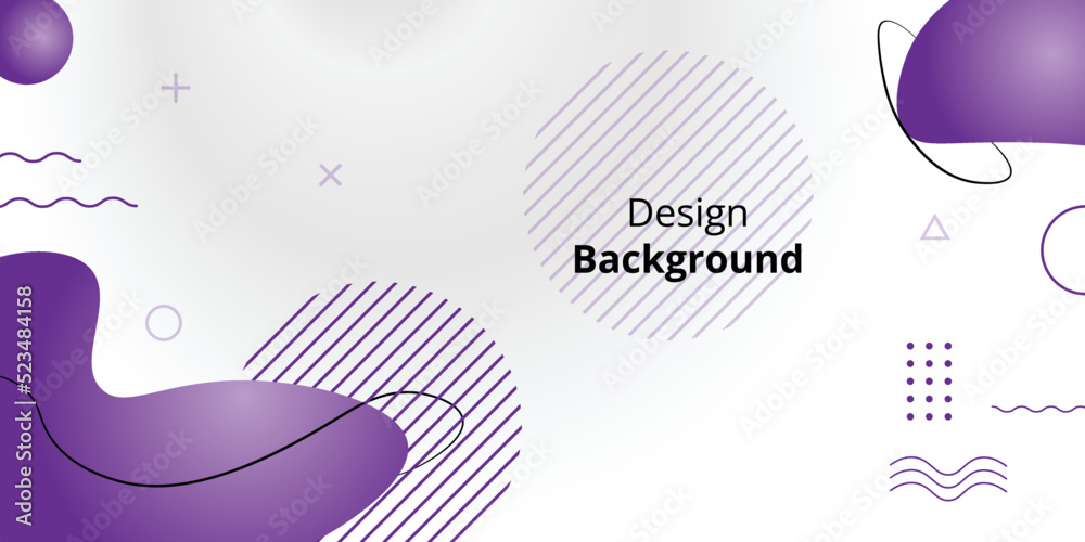 Template simple background, with fluid and purple gradient color modern design