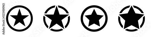 Stars icon. Army stars icon. Military icon  vector illustration