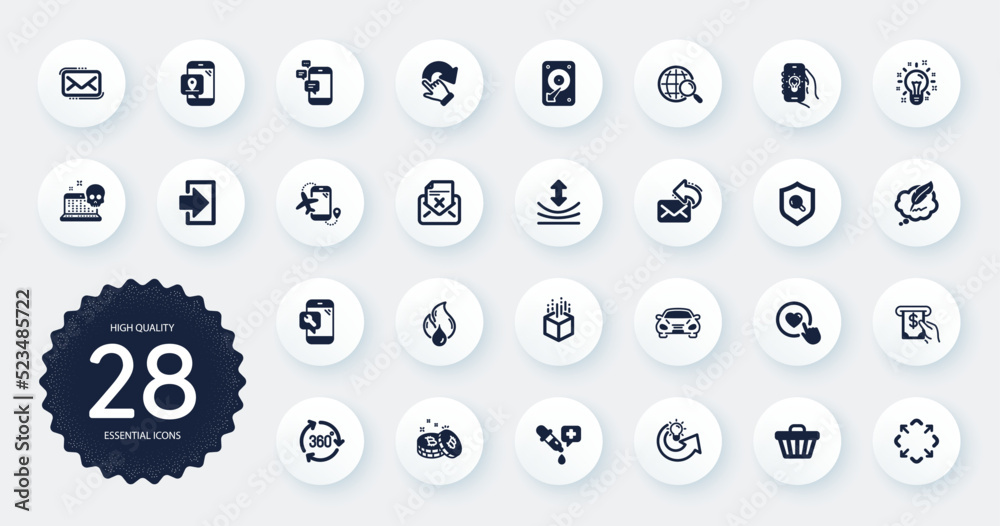Set of Technology icons, such as Hdd, Messenger mail and Login flat icons. Phone repair, Pin marker, Electric app web elements. Inspect, Share idea, Atm service signs. Resilience. Vector Set of Technology icons, such as Hdd, Messenger mail and Login flat icons. Phone repair, Pin marker, Electric app web elements. Inspect, Share idea, Atm service signs. Resilience. Vector
