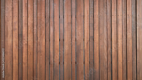 Close-up of cedar wood cladding wall planks photo